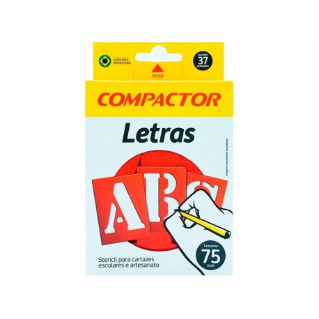 LETRA/NUMERO VAZADA 75MM PLASTICA