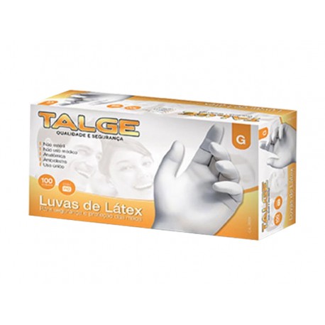 LUVAS PROCED.LATEX GRANDE C/PO C/100