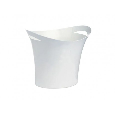LIXEIRA  08L.PLAST.BRANCA 33X25X32