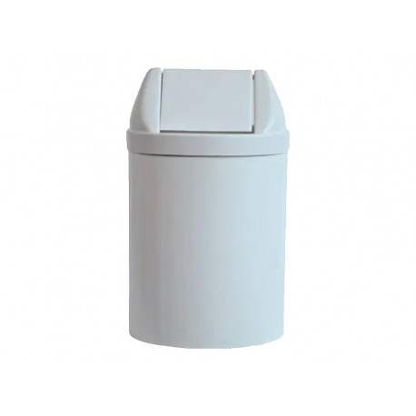 LIXEIRA  23L.PLAST.BRANCO 24X61 TP.BASC.