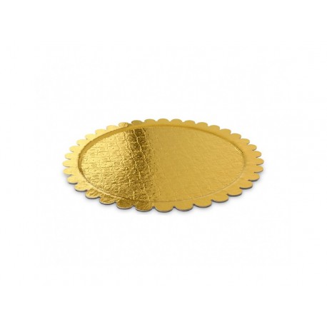 FUNDO BOLO 20CM.DOURADO C/10