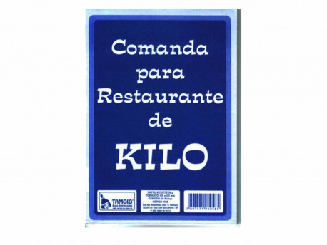 BLOCO COMANDA COMIDA A KILO 50F.