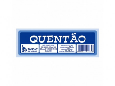 BLOCO FICHA QUENTAO C/CONTROLE 50F.