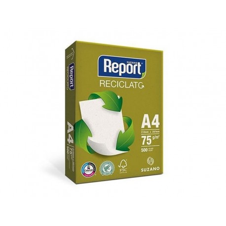 PAPEL A4 75G.RECICLADO 210X297 500F.