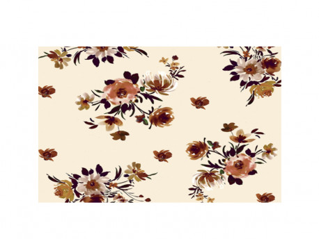 PAPEL CONT.10MTS.FLORAL BEGE
