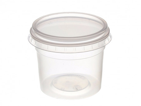 POTE DESC. 220ML.TRANSP.RED.C/TPA 20X25