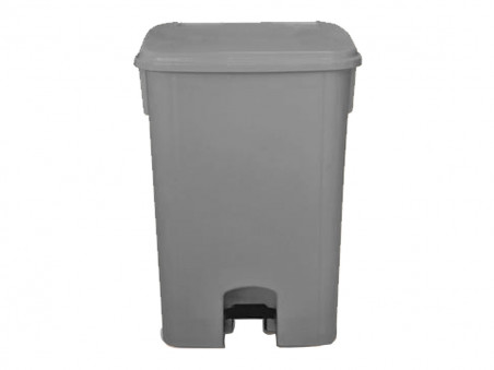 LIXEIRA  15L.CINZA 30X23X37CM.PEDAL