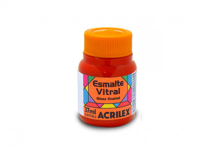 TINTA ESMALTE VITRAL VERMELHO 37ML-523