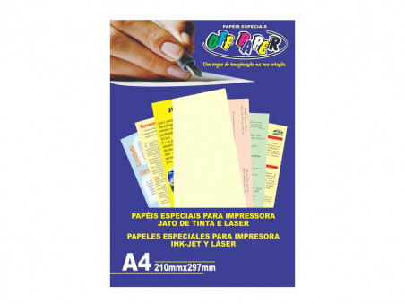 PAPEL A4 CASCA DE OVO PALHA 180G.50F.