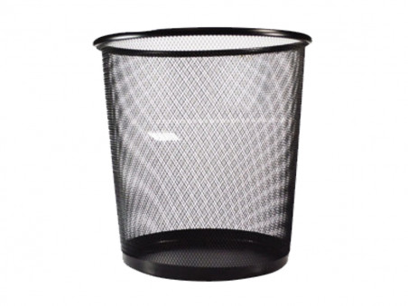 LIXEIRA  10L.ARAMADO CONE PRETO 30X28