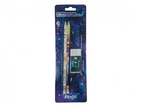 KIT ESCRITA MAGIC 2LAPIS+BORRACHA