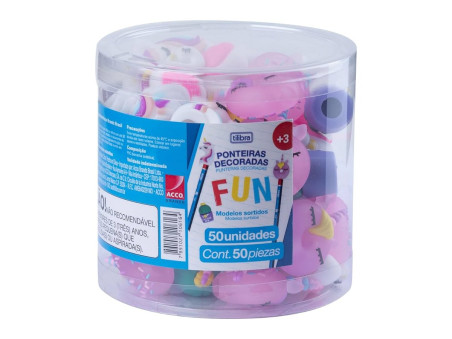 PONTEIRA PLAST.DECORADA FUN SORTIDA C/50