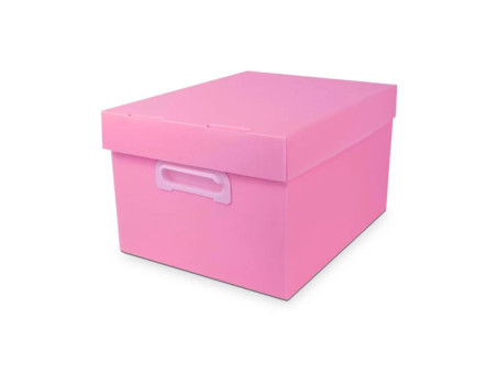 CAIXA 43X31X24CM NOVAONDA FOSCA ROSA CL.