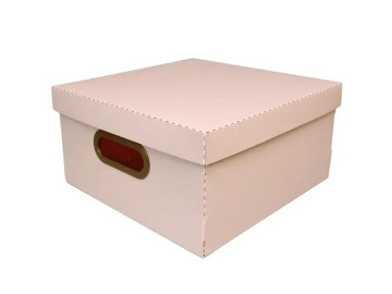 CAIXA 29X29X15CM.LINHO ROSA...