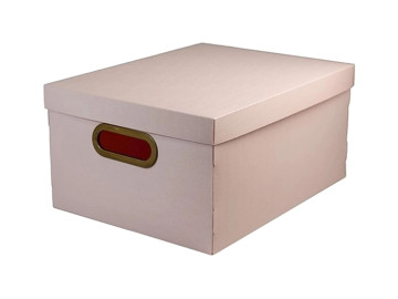 CAIXA 38X29X18CM.LINHO ROSA...