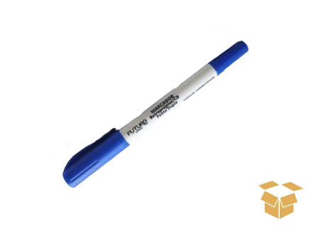 CANETA RETRO-PROJ.AZUL DUAS PONTAS C12