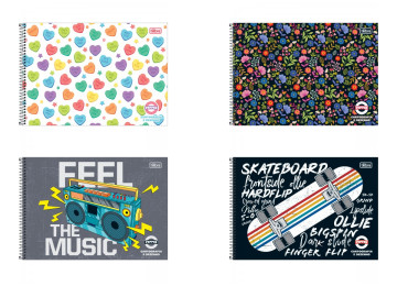 CADERNO CART.80F.PEPPER...