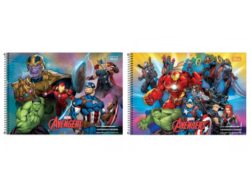CADERNO CART.80F.AVENGERS...