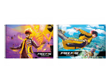 CADERNO CART.80F.FREE FIRE...