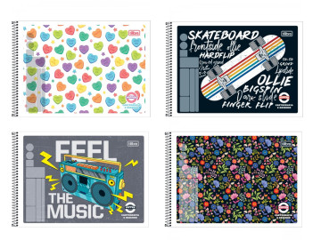 CADERNO CART.80F.PEPPER...