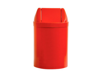 LIXEIRA  14L.PLAST.VERMELHO...