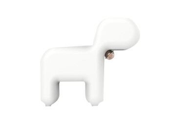 LUMINARIA CACHORRO BRANCA/DED
