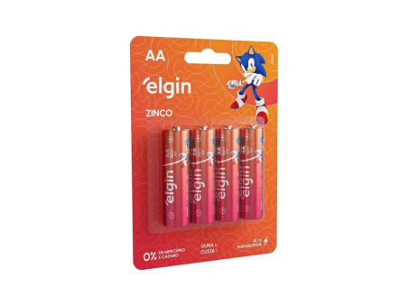 PILHA  AA ZINCO/CARVAO 1,5V.C/4