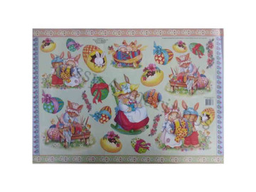 PAPEL DECOUPAGE COELHA NA...