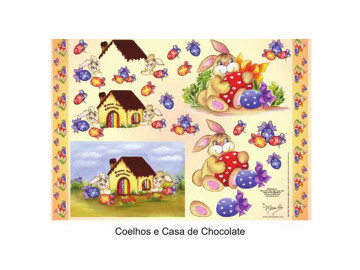 PAPEL DECOUPAGE COELHOS...