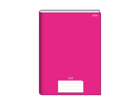 CADERNO BROCHURAO 96F.ROSA STIFF CD.