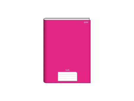 CADERNO BROCHURA 96F.ROSA STIFF CD.