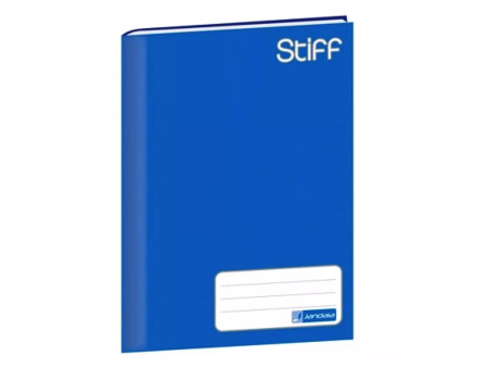 CADERNO BROCHURAO 96F.AZUL STIFF CD.