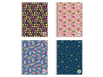 CADERNO ESPIRAL  80F.PEPPER CD