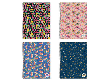 CADERNO ESPIRAL  80F.PEPPER CD