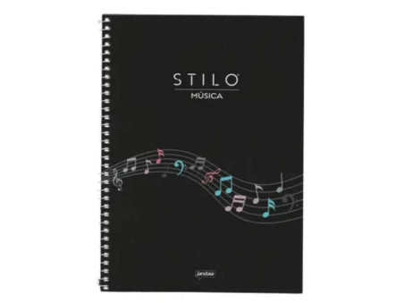 CADERNO MUSICA 80F.STILO PEQ.CD.