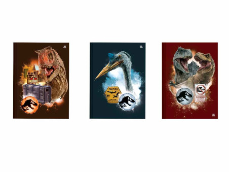 CADERNO BROCHURA 80F.JURASSIC CD