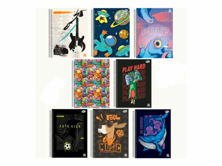 CADERNO ESPIRAL  96F.KBOM MASCULINO CD.