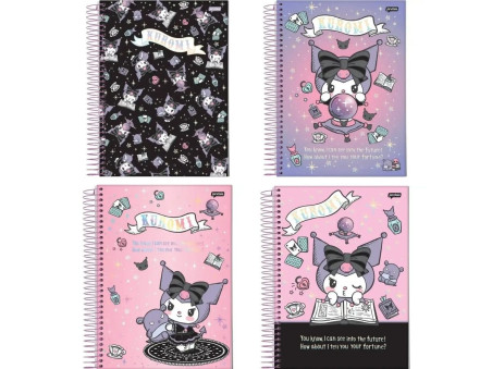 CADERNO ESPIRAL  80F.KUROMI CD