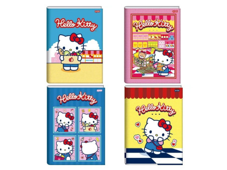 CADERNO BROCHURA 80F.HELLO KITTY CD.