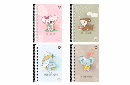 CADERNO ESPIRAL  80F.SO CUTE CD