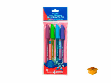 CONJ.CANETA ESF.04 CORES...