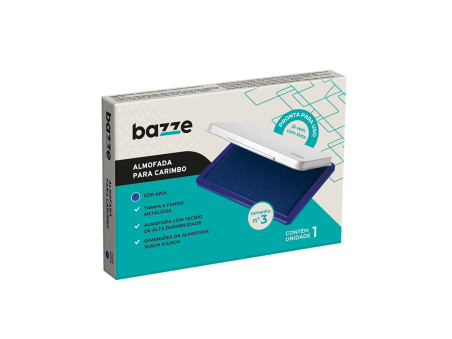 ALMOFADA CARIMBO N.3 AZUL 08X12 TP.PLAST