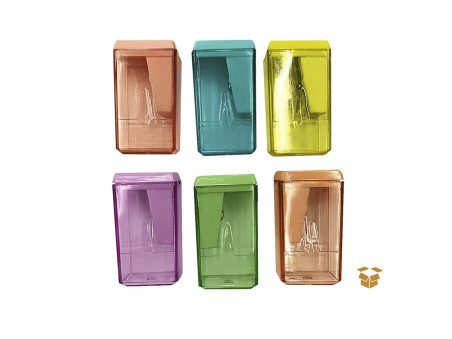 APONTADOR DEP.RETANGULAR PASTEL C/24.