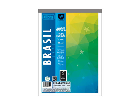 BLOCO PAUTADO 20X28 BRASIL 50F.