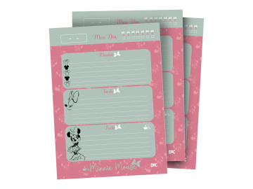 BLOCO ANOTACAO MINNIE...