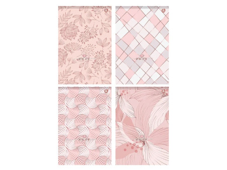 BLOCO PAUTADO 80F. ROSA ROSE 17X25 CD.