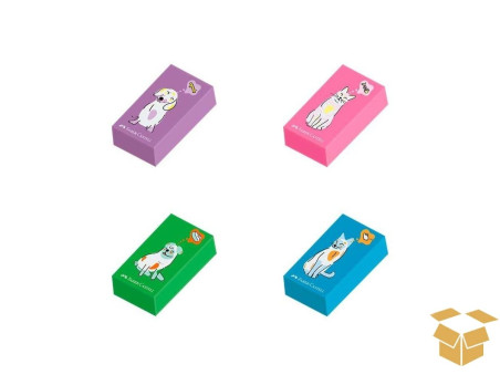 BORRACHA PLASTICA PETS COLORIDA  C/24