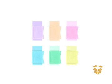 BORRACHA PLASTICA PASTEL...