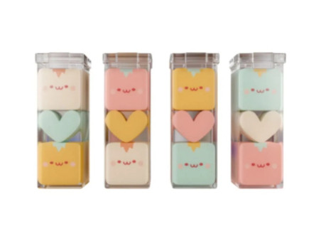 BORRACHA PLASTICA 2CUBINHOS+CORACAO-AV