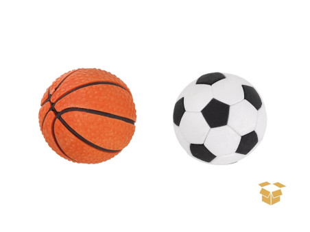 BORRACHA PLASTICA SPORTS BALL C/16